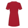 thumbnail image 4 of Patlollav $5 Dresses for Women Ladies Loose Casual Short Sleeve O-Neck Solid Mini Dress, 4 of 6