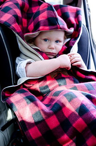 Baby Blankets Pink Plaid Fleece Snuggle, How To Make A Fleece Car Seat Blanket