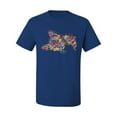 thumbnail image 3 of Tired Sleeping Cat | I Wish I Was My Cat Funny Colorful Kitty | Dean Russo Art Animal Lover Men's T-Shirt, Royal, 5X-Large, 3 of 6
