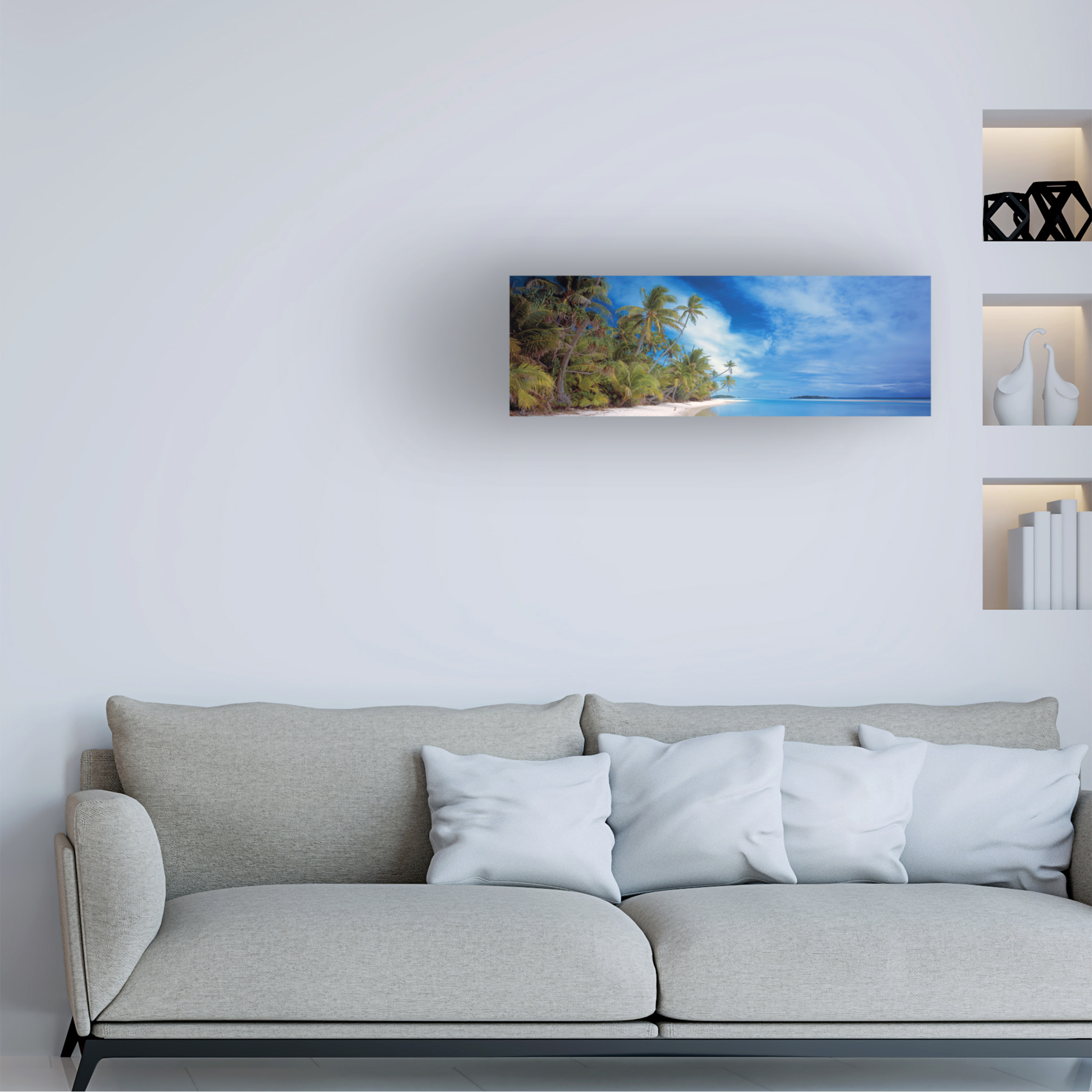 Trademark Fine Art 'Palm Landscape' Canvas Art by Doug Cavanah