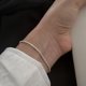 thumbnail image 3 of Pulsera ajustable de Gypsophila para mujer, brazalete de Gypsophila brillante, joyería fina de moda, regalo de fiesta de boda, 2023 nuevo plata, 3 of 4