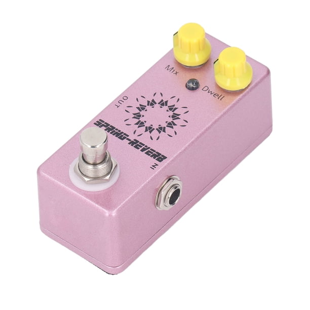 Pedal de Efecto de Guitarra, Pedal de Efecto de Reverberacia de Resorte Portátil para Guitarras Eléctricas