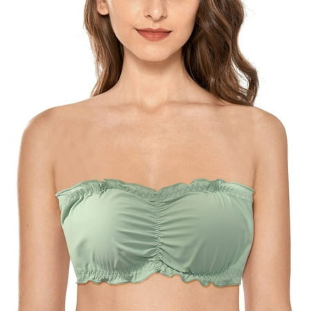 Pavied Minimizer Bras Bralettes for Women Seamless Bras Women s Breathable Strapless Chest Wrap With Ice Silk Non Slip Beautiful Back And Seamless Comfortable Bra Backless Bra Womens Bras Green M