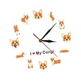 thumbnail image 4 of Reloj de Pared Moderno Decoración Artística Corgi Creativo para El Dormitorio de La Sala de Estar, 4 of 9