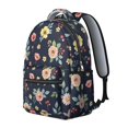 thumbnail image 2 of Pioneer Flower Floral Print Pattern Backpack for School, Cute School Bag with Adjustable Shoulder Straps and Padded Back, 15.3"x11"x7.1", 2 of 5