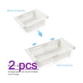 thumbnail image 1 of Cajón telescópico Nevera Caja de almacenamiento Deslice Alimentos Frutas Verduras Organizador Contenedor Cesta Soporte Advancent HA2578-02*2, 1 of 6