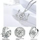 thumbnail image 3 of Collares de mujer Jintao juego de collar y pendientes plata de ley 925 cadena de 45 cm, 3 of 5