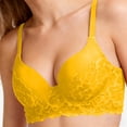 thumbnail image 3 of Womens Bras Underwire Push Up Bras for Women Lace Splice Lightly Lined Casual Everyday Underwear Tshirt Bra, 3 of 6