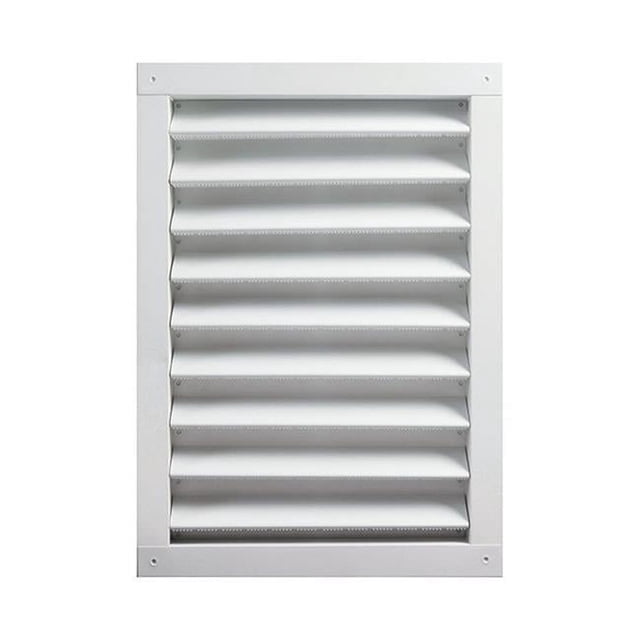 24 x 30 in. Master Flow Aluminum Wall Louver - White