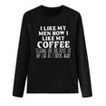 thumbnail image 3 of Outfmvch T Shirts for Women Long Sleeve Shirts for Women Letters Printed Long Sleeve Round Neck T-shirt Tops Blouse Shirts Summer Tops for Women 2023 Trendy Black L, 3 of 4