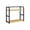 #3-Khaki【1x Shelf】, variant on Spice Rack Kitchen Organizer, Two-tier Metal and Wood Storage Shelf for Seasonings and Canned Goods, Countertop Space Saver with Non-slip Pads, Topliu