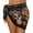 Hippie Skull Embroidered Flower, variant on Hunting Camo Tree Leaves Print Women's Swimsuit Cover up Sarong Chiffon Beach Bikini Pareo Wrap Mesh Skirt Dress for Swimwear