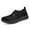 Black, variant on LASUDRAA Diabetic Shoes for Women Wide Hollow Out Velcro Lightweight Breathable Suitable for Swollen Feet