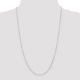 thumbnail image 3 of 14k White Gold 1.2mm Round Sparkle-Cut Wheat Chain Necklace - 3.5 Grams - 24 Inch, 3 of 4