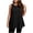 02-Black, variant on Women's Plus Size Sleeveless Tunic Top Round Neck Tiered Loose Summer Blouse