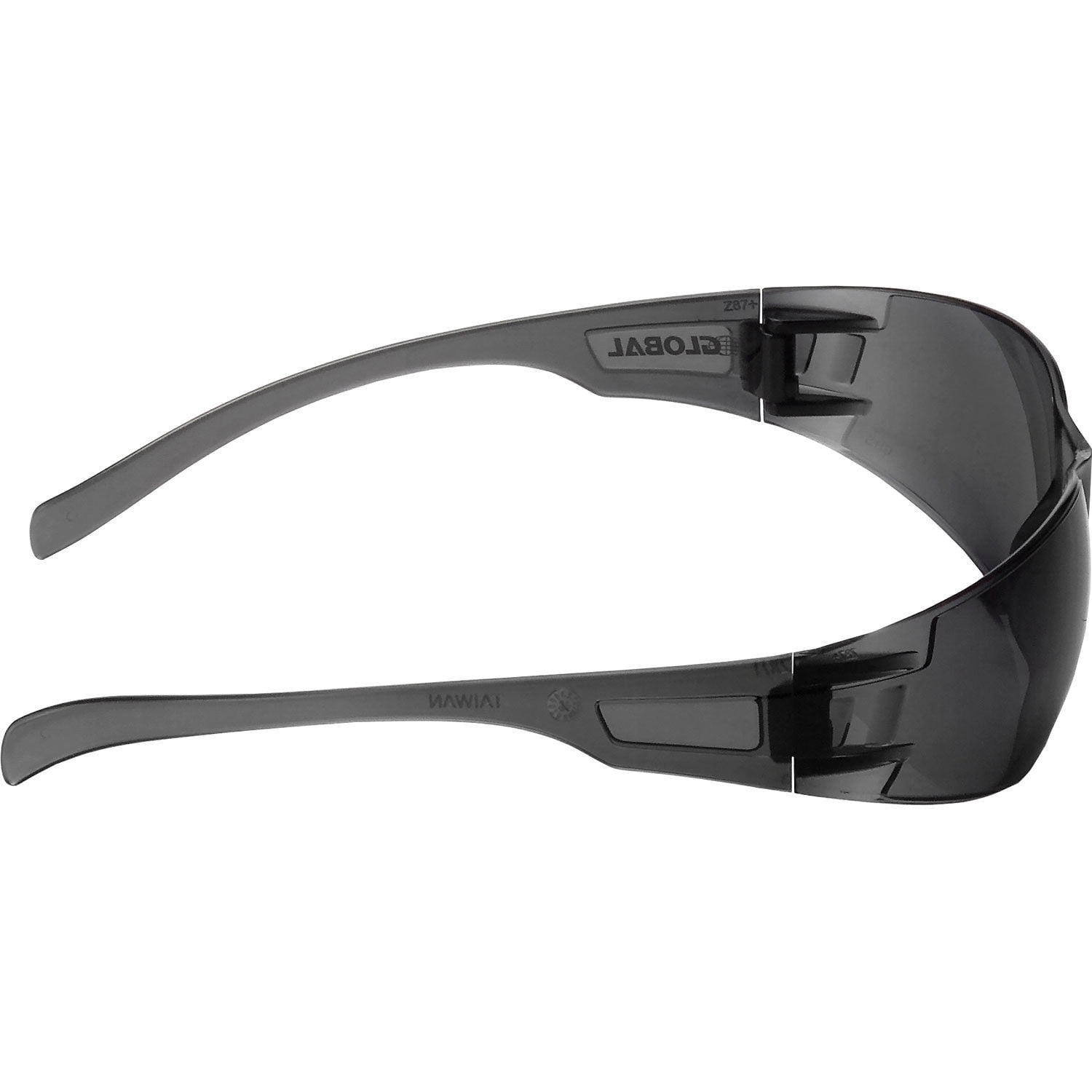 Frameless Safety Glasses, Anti-Fog, Smoke Lens, Lot of 12
