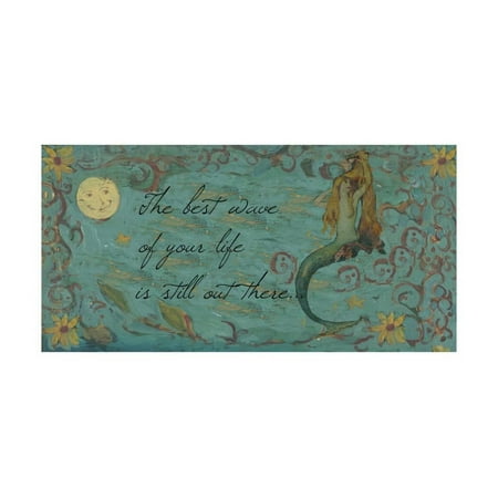The Best Wave of Your Life Mermaid Print Wall Art By sylvia