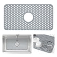 thumbnail image 3 of Mocoloo Silicone Sink Mat Kitchen Sink Protectors for Kitchen Sink, 26"x 14" Sink Mat Grid Non-Slip Folding Sink for Bottom of Farmhouse Stainless Steel Porcelain Sink Pad, Flower Cutout Pattern, 3 of 9
