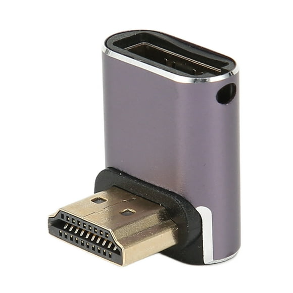 HD Adapter, Multifunctional 8K Right Angle Aluminum Alloy 48Gbps HD Multimedia Interface Coupler For Laptop For Monitor