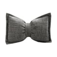 thumbnail image 2 of Dimensional Bow Shaped Lumbar Pillow Vintage Textured Decorative Waist Cushion Soft Throw Pillow for Sofa Bedroom Living Room Scandinavian Home Decor, 2 of 6