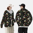 thumbnail image 4 of Kdxio Bees Print Women Men Sun Protection UPF 50+ Jackets Zip Up Long Sleeve Hoodie Hiking Lightweight with Pockets, 4 of 7