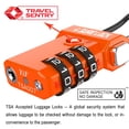 thumbnail image 3 of SURE LOCK TSA Compatible Travel Luggage Locks, Inspection Indicator, Easy Read Dials (Orange 2 Pack), 3 of 4