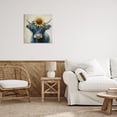 thumbnail image 3 of Stupell Industries Farmhouse Pastoral Sunflower Highland Canvas Art, 17 x 17, by Tina LeCour, 3 of 8