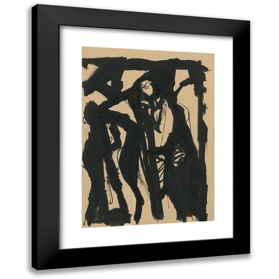 Ján Novák 11x14 Black Modern Framed Museum Art Print Titled - Figural Study