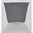 thumbnail image 2 of Checked Gingham Dining Room Chair Back Covers or Seat Covers by Penny's Needful Things (Chair Back Cover Only) (18 W x 14 H CHAIR BACK) (Navy Blue), 2 of 3