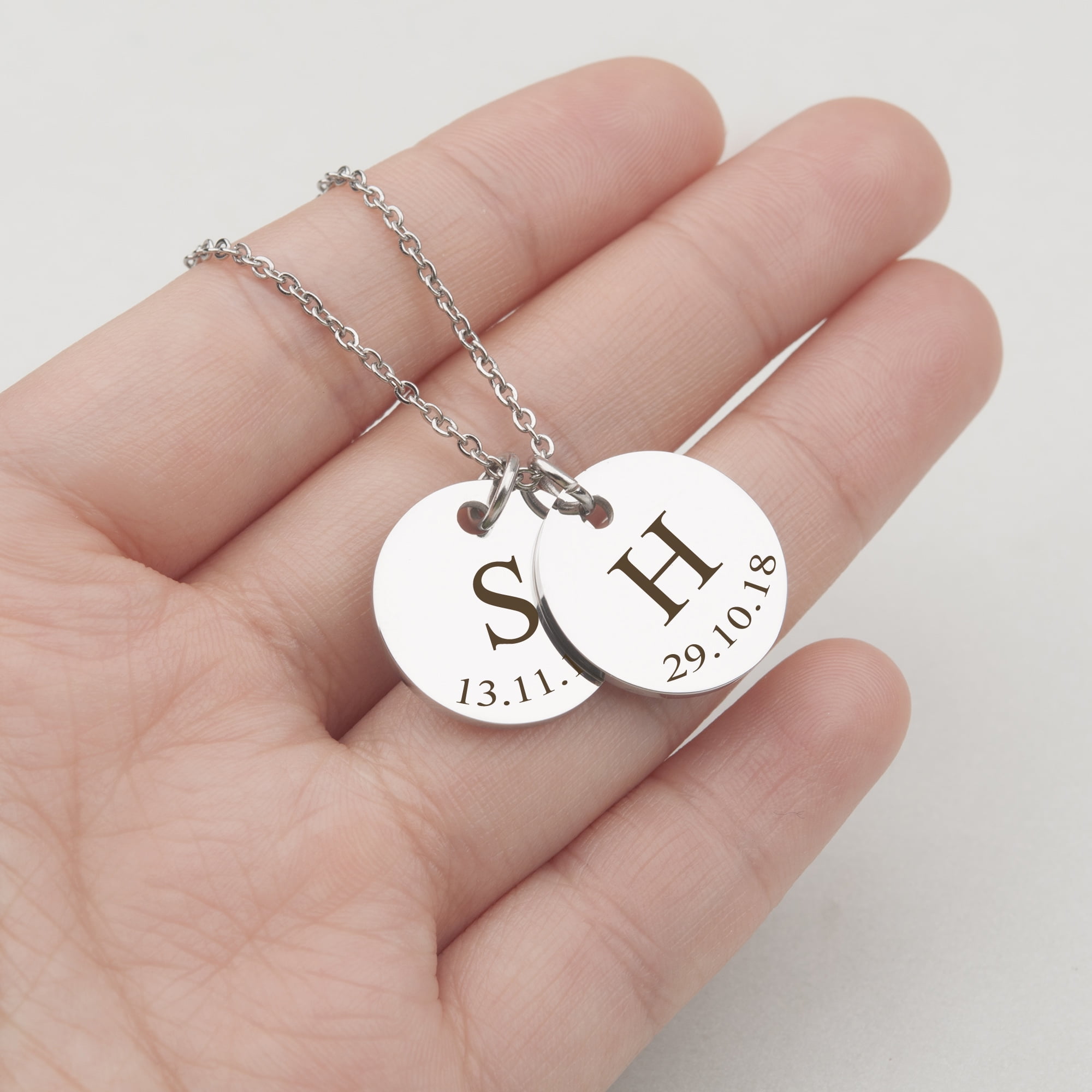CZ Date Necklace, Custom Date Necklace, 14K Gold Personalized Date Necklace,  Personalized Numeral Necklace, Wedding Date Necklace - Etsy