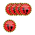 thumbnail image 2 of Advancent Calcomanía direccional de 5 piezas, pegatinas de suelo de distancia social, señal de suelo autoadhesiva, marcadores resistentes al desgaste, Decoración del hogar XG004 Advancent HA060828-04B, 2 of 6