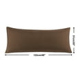 thumbnail image 5 of PiccoCasa 2 Pack Body Pillwcases 1800 Microfiber Zippered Long Pillowcase, Standard Brown, 5 of 8