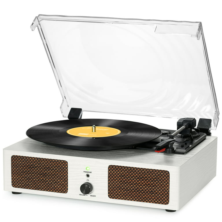  Vinyl Record Player Wireless Turntable with Built-in Speakers  and USB Belt-Driven Vintage Phonograph Record Player 3 Speed for  Entertainment and Home Decoration : Electronics