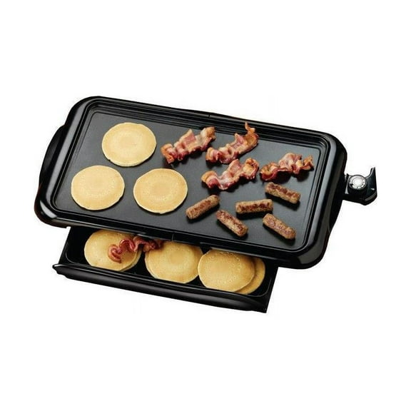 Brentwood Appliances 1400-Watt Non-Stick Electric Griddle with Drip Pan, 10inch x 20-inch, Black