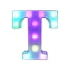 thumbnail image 2 of Letrero luminoso LED con letras y control remoto: 16 colores cambiantes para decoración de paredes de fiestas, bodas y bares en casa., 2 of 6