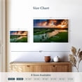 thumbnail image 4 of Elephant Stock Golf Course Sunset Wall Art - Horizontal Canvas Wall Art - Living Room Wall Decor - Places Canvas - Green And Orange Decor - 12" x 8", 4 of 8