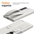 thumbnail image 3 of ELEHOLD Case for Samsung Galaxy Z Fold 6, Anti-Drop Thin Hinge Protection Screen Protector Case with Strap & Kickstand,White, 3 of 7