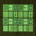 thumbnail image 1 of Ahgly Company Indoor Square Oriental Green Modern Area Rugs, 6' Square, 1 of 4