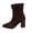 Brown, variant on Women's Dress Ankle Boots, Fashion Fall Winter Pointy Toe High Block Heel Womens Shoes Womens Booties Beige Size 5