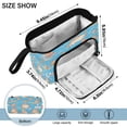 thumbnail image 3 of Nylon Fish Mouth Pencil Case with Large Capacity Zipper Pencil Pouch Capybaras Pattern Pencil Bag Organizers, 3 of 7