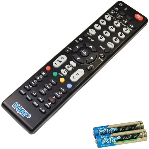 HQRP Remote Control for Hitachi L32A403, L32A404, L32C205, L32N03A, L32N05A HD TV Smart