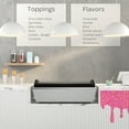 thumbnail image 3 of 39 in. Countertop Ice Cream Display Freezer with Curved Glass Top and 5 Pans, 3 of 17