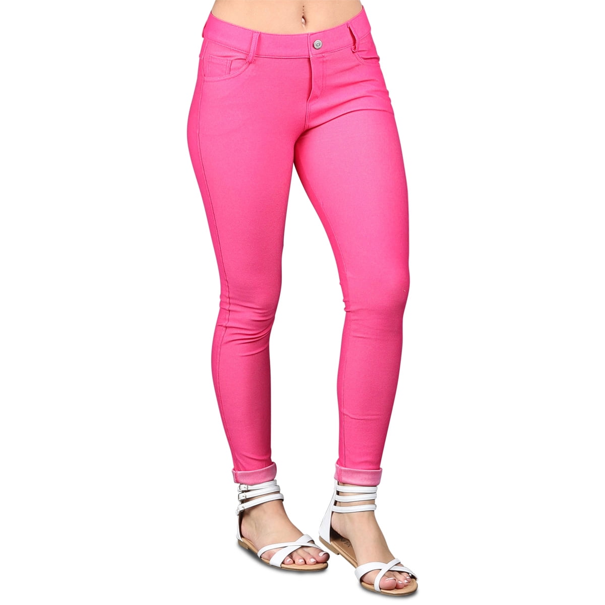 Pink jeggings walmart Outlet