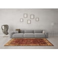 thumbnail image 3 of Ahgly Company Indoor Round Persian Brown Traditional Area Rugs, 7' Round, 3 of 4