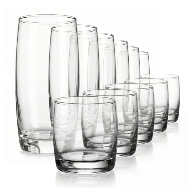 Vaso Monterrey HB y OF de Vidrio 12 Piezas