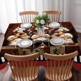 thumbnail image 3 of Red Chef Table Cloth Waterproof Tablecloths, Kitchen Gourmet Black Plaid Vintage Tablecloth Dining Table Cover for Kitchen Party Tabletop Outdoor, Rectangle Tablecloth 60x102 Inch, 3 of 9
