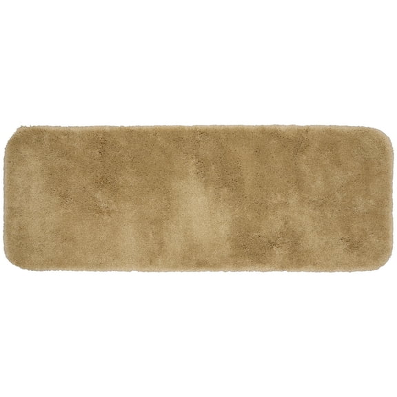 Garland Rug Finest Luxury Washable Nylon Taupe Bath Runner, 22" x 60"