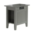 Nantucket Chair Side Table with Charging Station in Multiple Colors