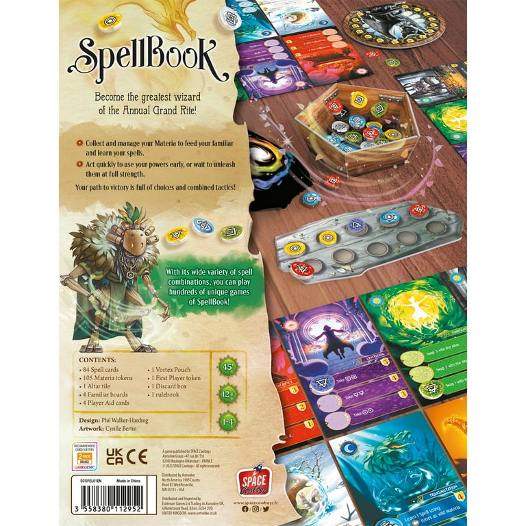 Free Shipping! Spell Book Board Game for Ages 12 and up, from