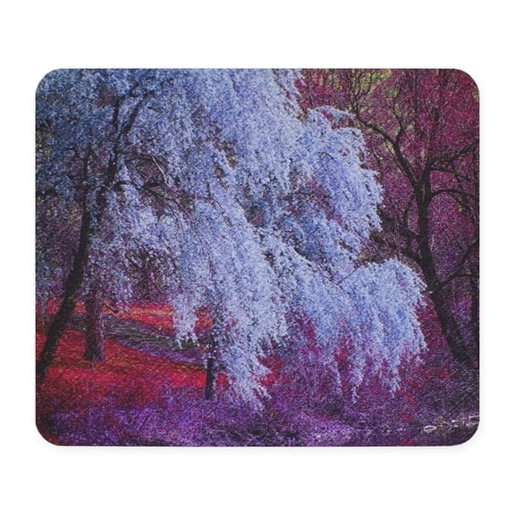 CafePress - Landscape Purple Cherry Blossom Mousepad - Non-slip Rubber Mousepad, Gaming Mouse Pad